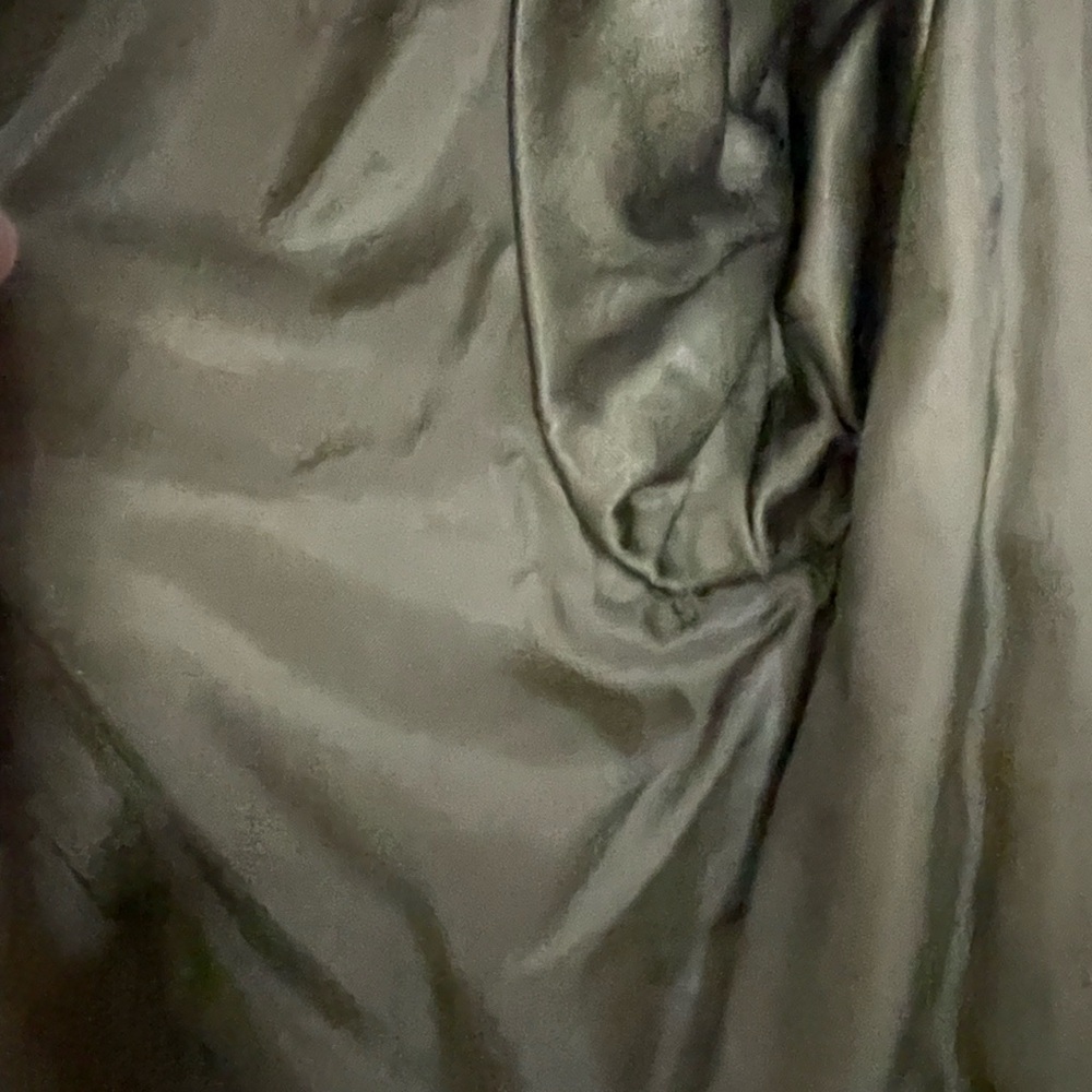 Worthington Womens Olive Green ThermoLite Lined Trenchcoat Size 8 - Picture 11 of 11